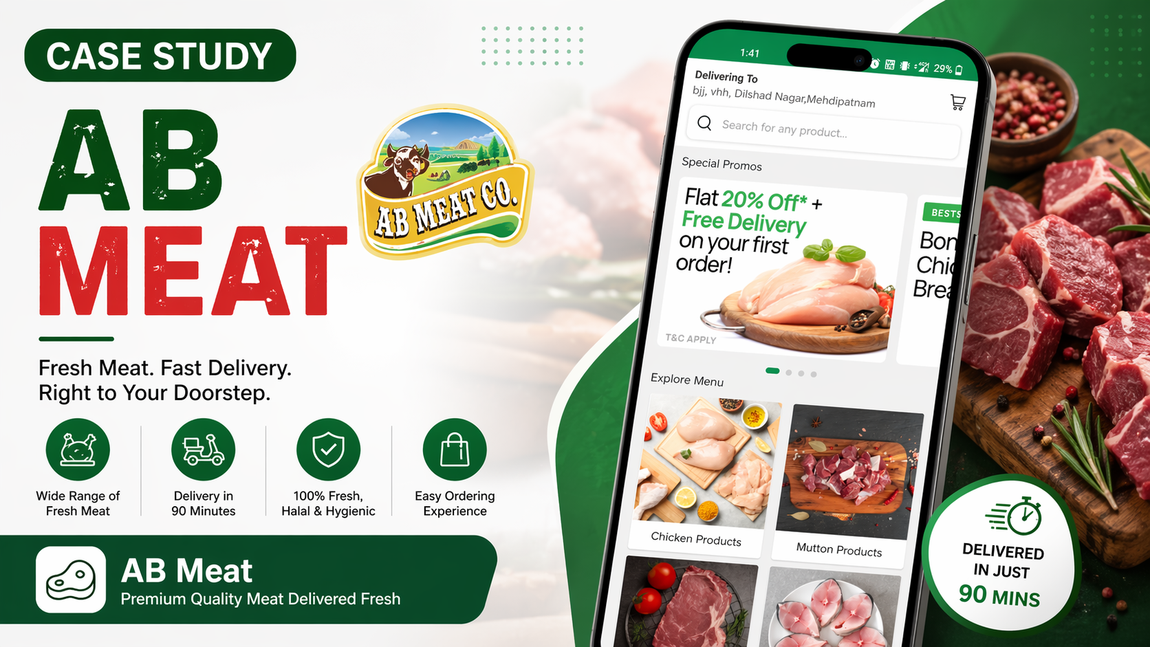 AB Meat: Fresh Meat Delivery App